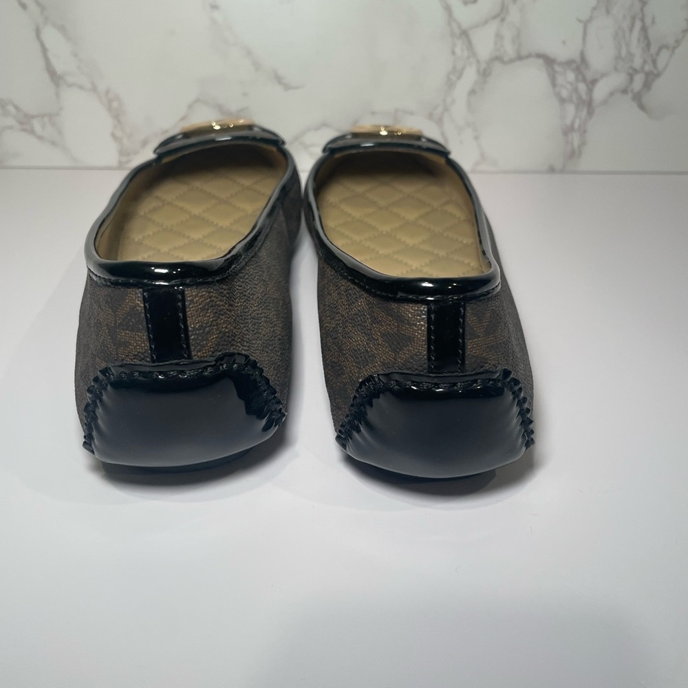 Michael Kors Women's Brown and Gold Loafers - Picture 4 of 5